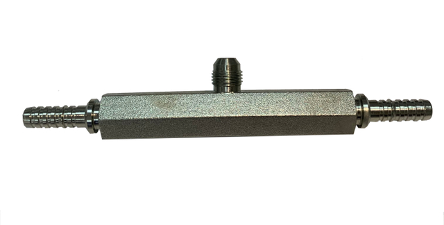 Pemasangan selang tee utas berduri