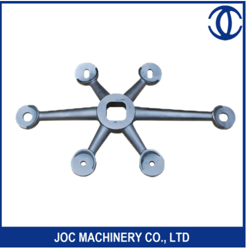 4 Way Spider Clamp Cast Iron Curtain Wall Wall Spider Glass Fitting